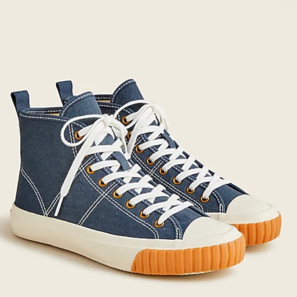 J. Crew NIB J.Crew Canvas High-Top‎ Sneakers